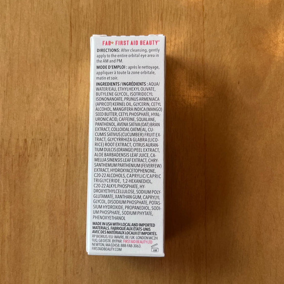 First Aid Beauty - Hydrating Eye Cream w/ Hydraluronic Acid - NEW - Picture 8 of 8